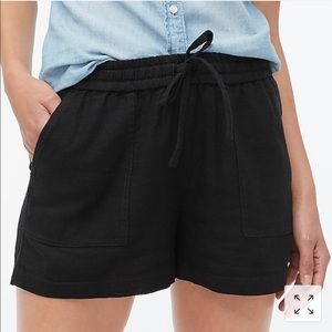 J crew factory linen blend drawstring short